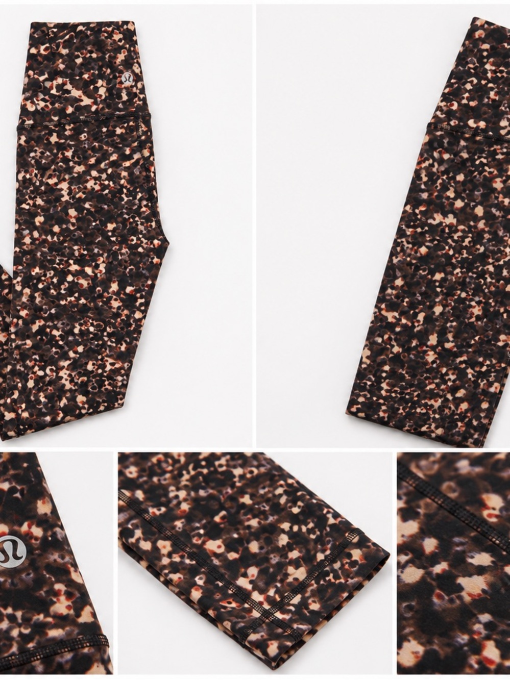 lululemon athletica Men’s Printed Joggers in Brown and Black
